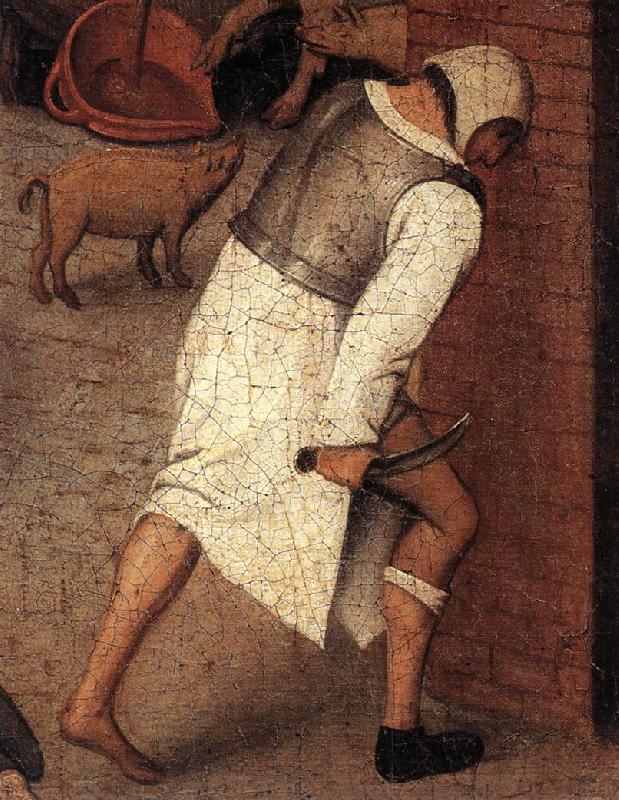 BRUEGHEL, Pieter the Younger Proverbs (detail) ftqq China oil painting art